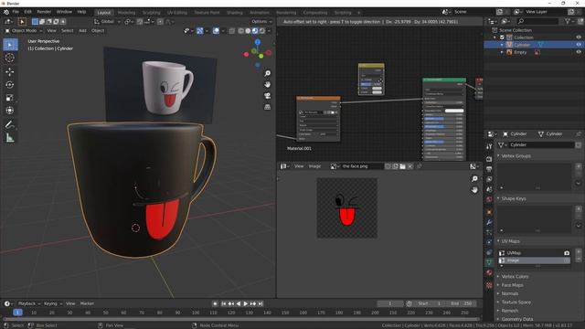 BLENDER, how to create beautiful mug and render it with cycles part two смотреть онлайн