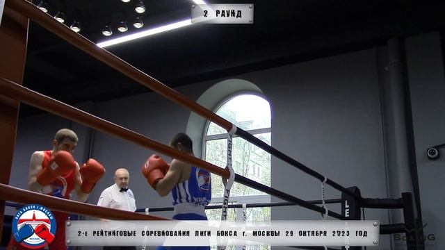 2-е рейтинговые бои Лига бокса г. Москвы – 29.10.23 г. до 57 кг. смотреть онлайн