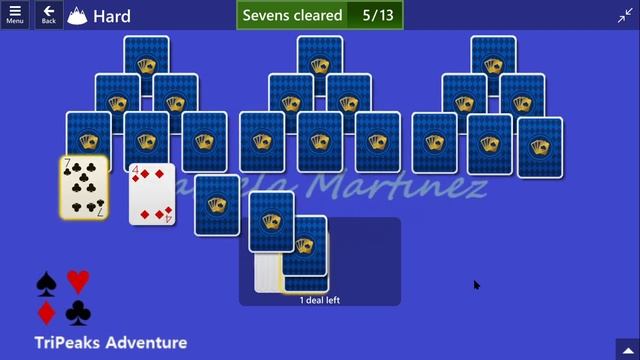TriPeaks Adventure Game #15 | March 17, 2023 Event | Hard смотреть онлайн