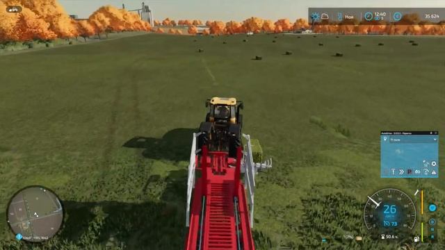 Farming Simulator 22 - Собираем с поля тюки #12 смотреть онлайн