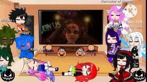 My Favorite Characters Reaction To FNAF Halloween.(Gacha Club)
