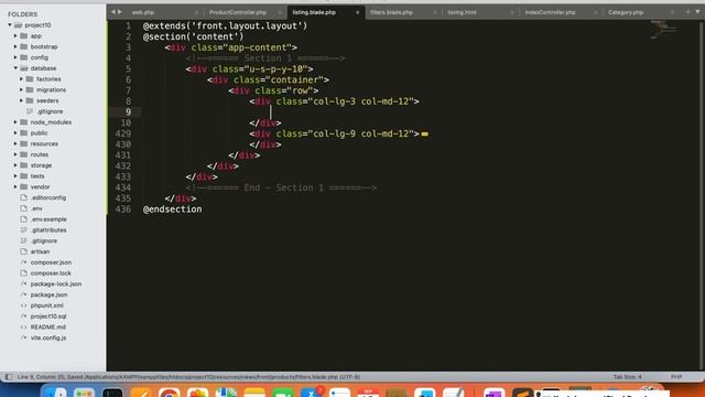 Laravel 10 Tutorial | E-commerce Product Listing (II) | Convert Listing Page HTML to Laravel #88 смотреть онлайн