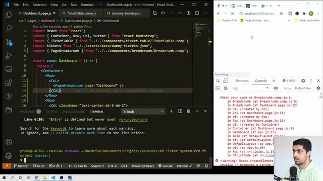 Build MERN Stack CRM Ticket System #3 [2020] - React Page Layout - Form - Components-Hooks-useState смотреть онлайн