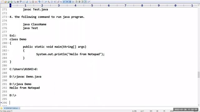 CORE JAVA tutorials || Demo - 3 || by Mr. Prakash Babu On 26-01-2022 @11AM IST смотреть онлайн