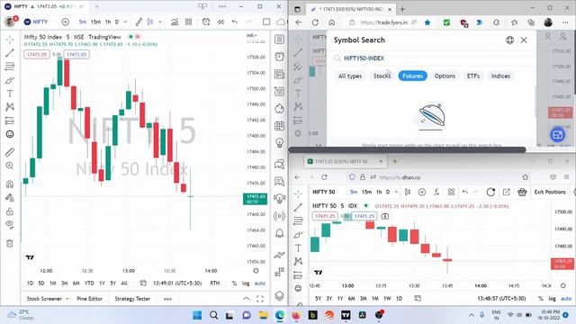 TradingView vs Dhan vs Fyers | Which chart is best? | Live market Chart Data Comparision | Hindi | смотреть онлайн
