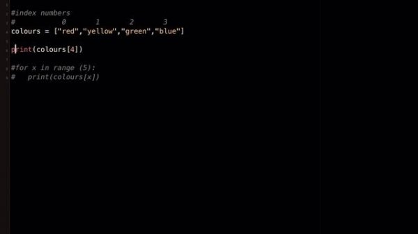 List index out of range error Python