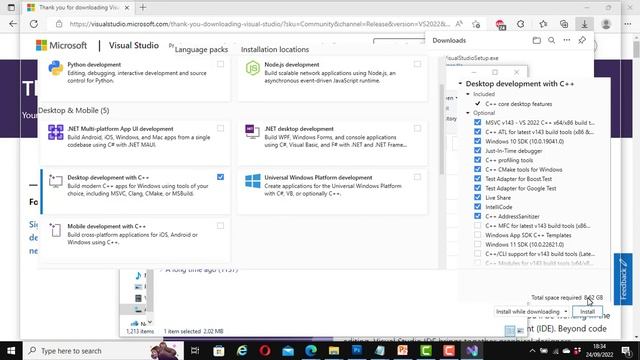 How To Download And Set Up Visual Studio 2022 | Microsoft Visual Studio 2022 For C++
