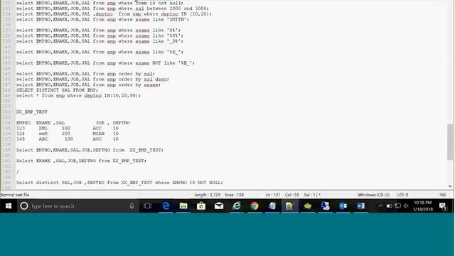 Oracle SQL Statement смотреть онлайн