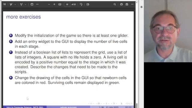 An Implementation of Conway's Game of Life in Python смотреть онлайн