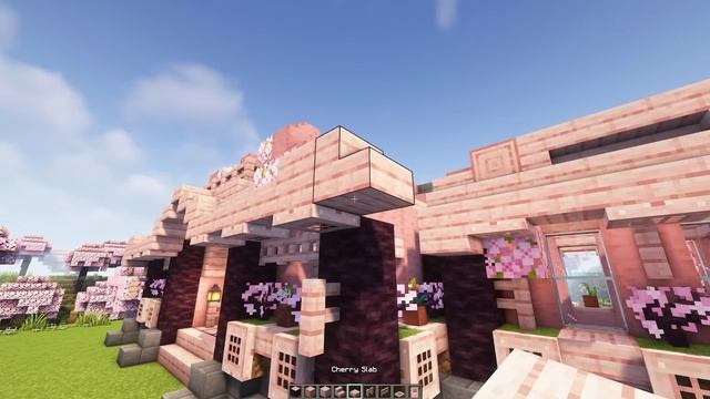 Minecraft: How to build a cherry house | Simple Tutorial смотреть онлайн
