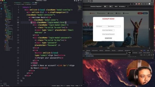 (Day 63) Coding Journey:  Creating a Signup Modal in React!