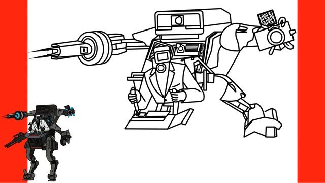 How to Draw CAMERAMAN MECH | Skibidi Toilet смотреть онлайн