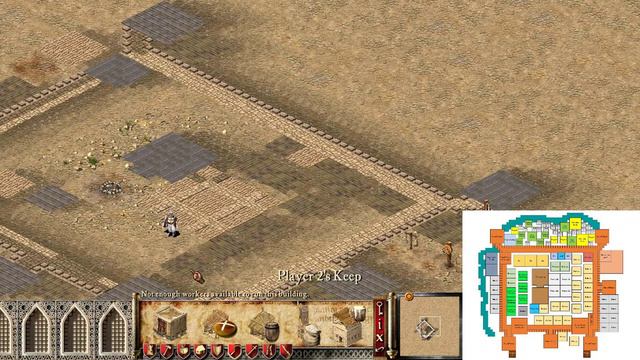 How to build Saladin's big square castle 🏰 in Stronghold Crusader смотреть онлайн