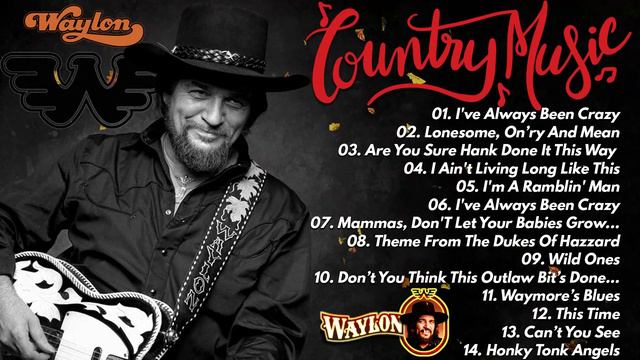 Waylon Jennings Greatest Hits Playlist 🎶 Best Songs Of Waylon Jennings 🎶 WaylonJennings Best Songs