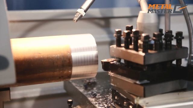 Промышленный токарно-винторезный станок на чугунной тумбе Metal Master Z46150. Работа на станке. смотреть онлайн