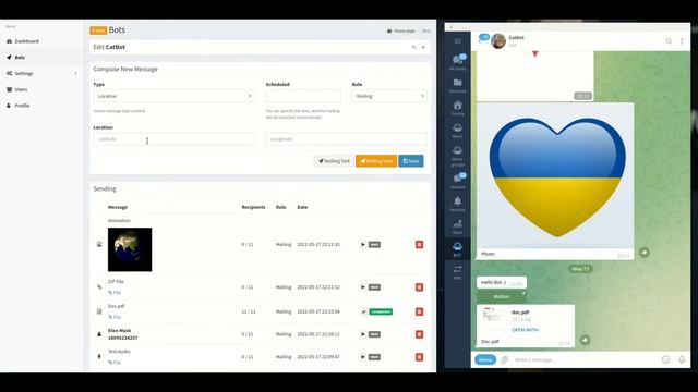 BotMan - Create and Sendin message for Telegram bot смотреть онлайн