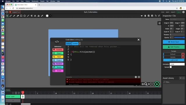 Ep5: Wick-Editor - Working with Collectables for Games смотреть онлайн