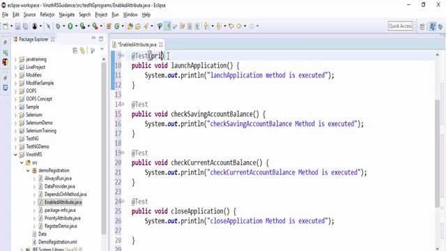 Enabled Attribute in TestNG | Ignore Test Case | TestNG Tutorials смотреть онлайн