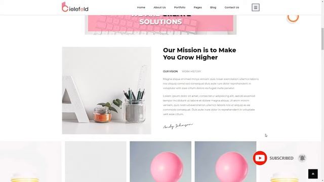 Bielefeld - Multipurpose Creative Portfolio WordPress Theme смотреть онлайн