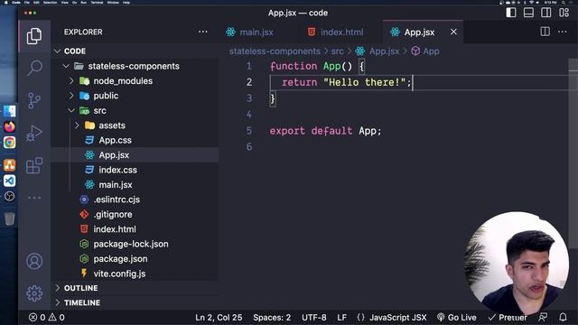 Stateless Components - React In Depth смотреть онлайн