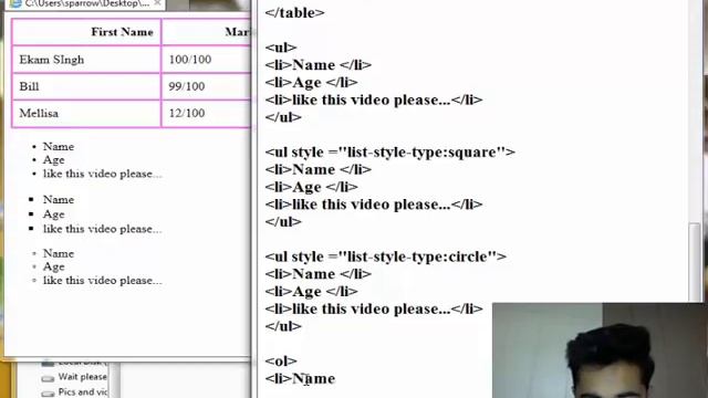 Free Learn HTML Basics | Ordered and Unordered lists | Tech India | Nested List | HTML Tutorial | смотреть онлайн