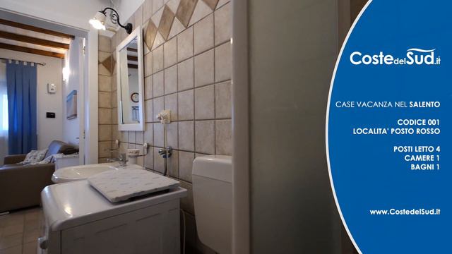 Salento Case Vacanze sul Mare - La Casa del Pescatore Fronte Mare a Posto Rosso - CODICE 001 смотреть онлайн