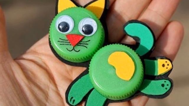 Поделки из крышек от пластиковых бутылок. Рукоделие смотреть онлайн
