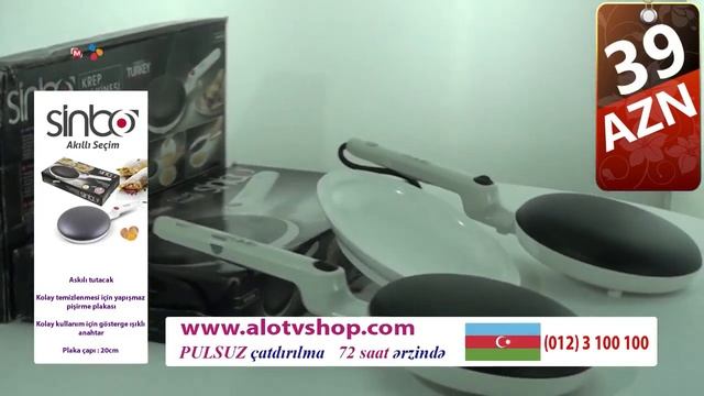 Sinbo Krep Makinesi 39 AZN смотреть онлайн