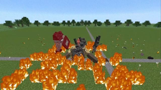 MUTANT MOBS TEAM VS VILLAGER MOBS TEAM - MINECRAFT MOB BATTLE смотреть онлайн
