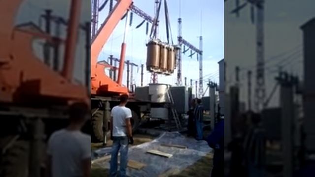 Выемка активной части трансформатора 110 кВ смотреть онлайн
