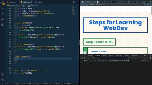How to Create Tabs with HTML, CSS, and JavaScript (Part 2 of 2) смотреть онлайн