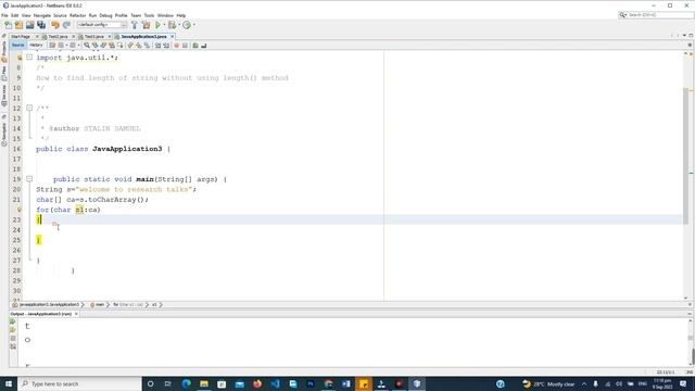 How to find length of string without using length() method | java code Tamil explanation смотреть онлайн