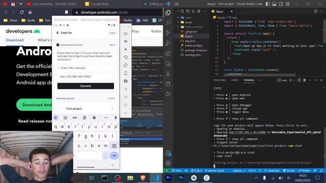 ? REACT NATIVE : Créer une application Mobile avec REACT NATIVE pour Débutant en 2023 (Android/iOS) смотреть онлайн