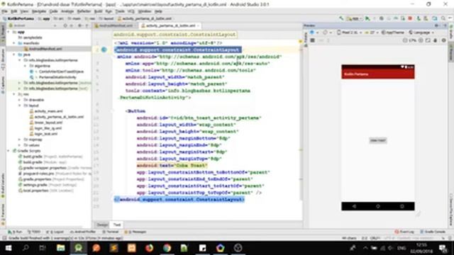 #03 Tutorial Kotlin menampilkan nilai dari edittext ke textview смотреть онлайн