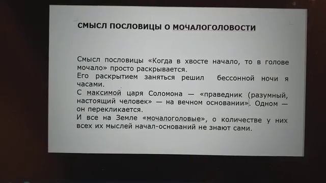 Смысл пословицы о мочалоголовости смотреть онлайн