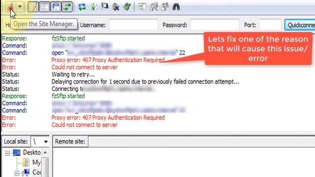 How to psftp with FileZila - error 407 Proxy Authentication Required - solved смотреть онлайн