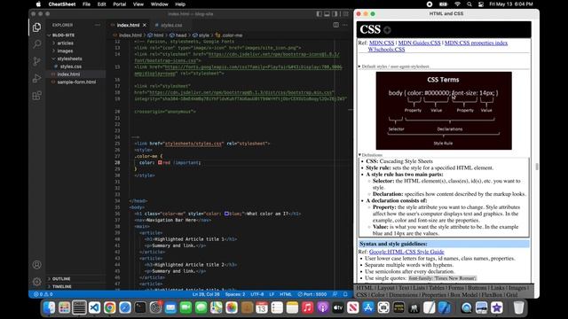 Learn HTML, CSS, and Bootstrap by building a blog site. Part 2) Intro to CSS and Bootstrap смотреть онлайн