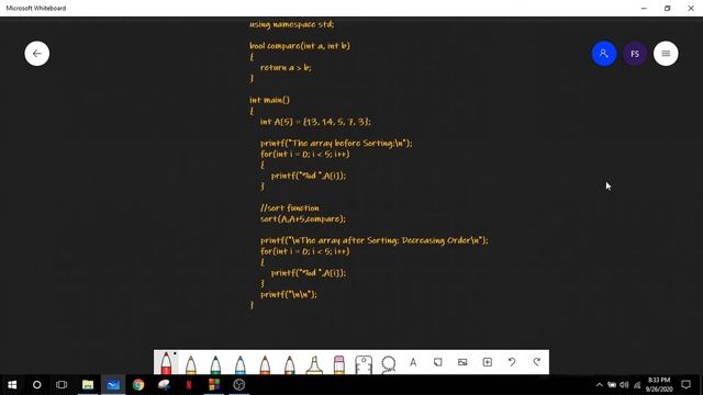 Sort Function using STL and Comparator Function Explained смотреть онлайн