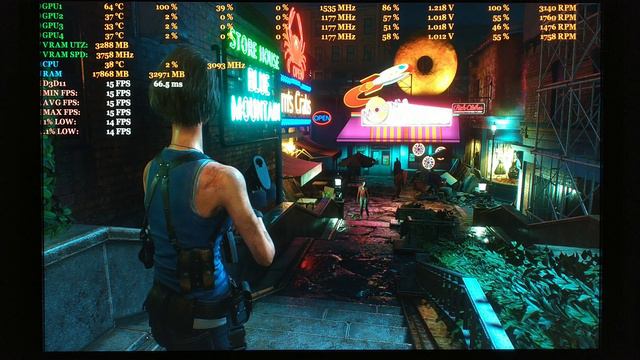 RE3 REMAKE - GTX 970 - Static Testing(2 Mins) - Moon's Donuts - 1 Gpu @ 4k + 130% IQ смотреть онлайн