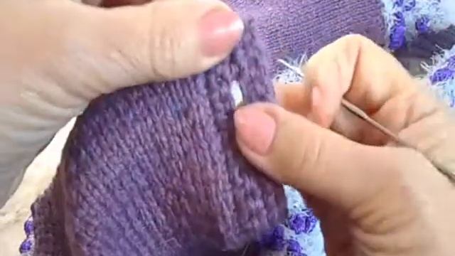 Обвязка деталей РАЧИЙ ШАГ Пальто вязаное Ч.6 смотреть онлайн