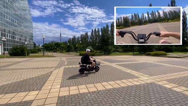 ДВУХМЕСТНЫЙ МИНИ-ЭЛЕКТРОСКУТЕР до 150 КГ | Обзор электроскутера INTRO BUMP 350W смотреть онлайн