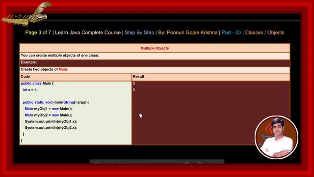 Learn Java Complete Course | Step By Step | Classes/Objects | By: Ponnuri Gopie Krishna | Part – 23 смотреть онлайн