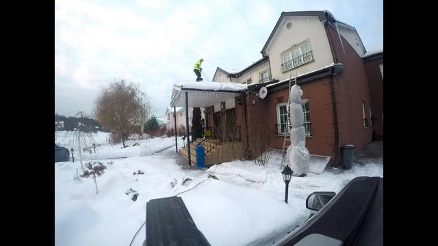 1) Блог агронома - Очистка крыши дома от снега смотреть онлайн