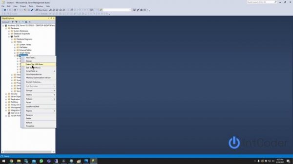 Create Database SQL Server Management Studio