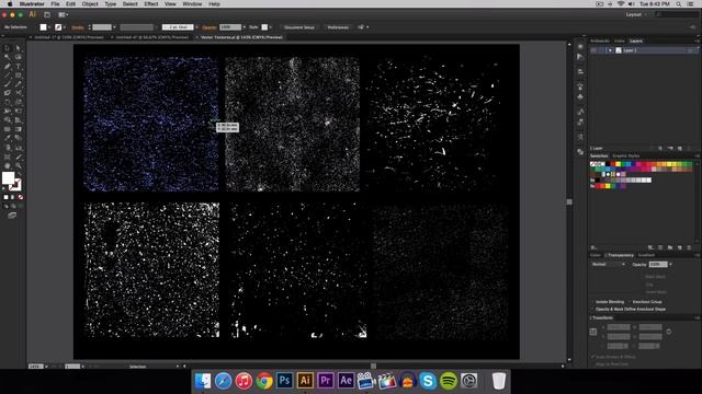 How To Apply Textures To Text - Illustrator CS6 Tutorial смотреть онлайн