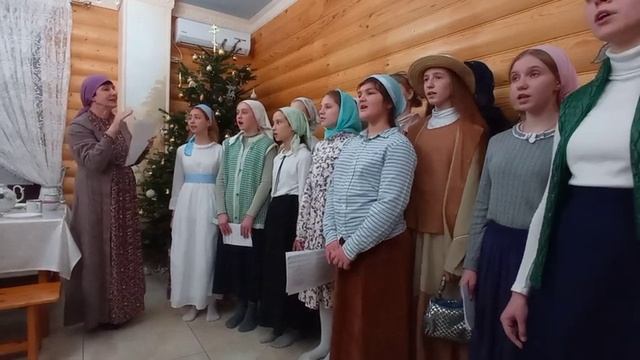 Рождественские встречи в Архиерейском доме. 07.01.2022г. ст. Роговская смотреть онлайн