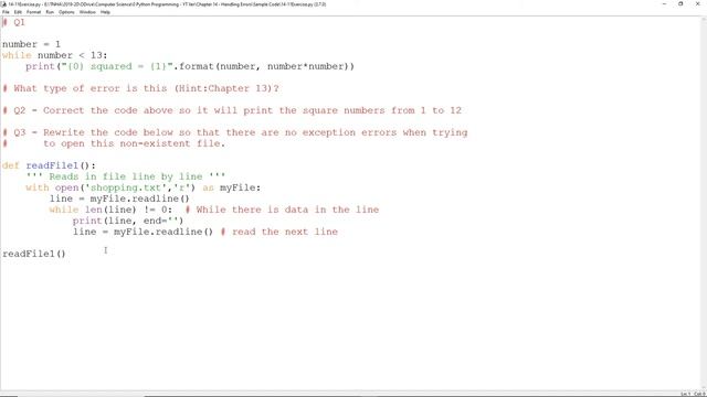 Handling Errors (Chapter 14) GCSE Computer Science AQA смотреть онлайн