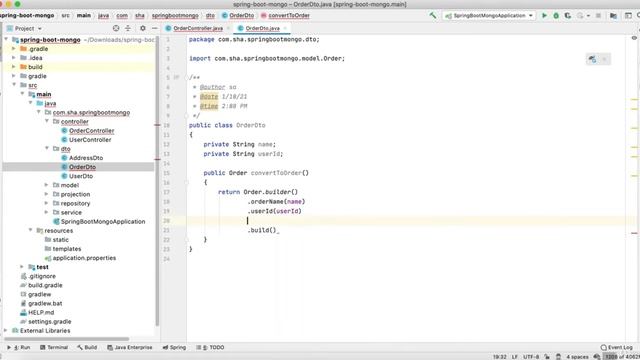 Full Stack Development With Spring Boot And MongoDB : 3-Order Controller Implementation and Dto смотреть онлайн