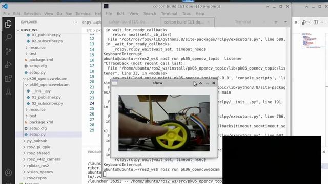 ROS2 OpenCV Python Web cam смотреть онлайн