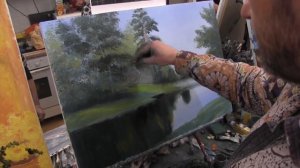 Мастер-класс по живописи маслом №62 - Летний лес. Как рисовать маслом. Урок рисования Игорь Сахаров